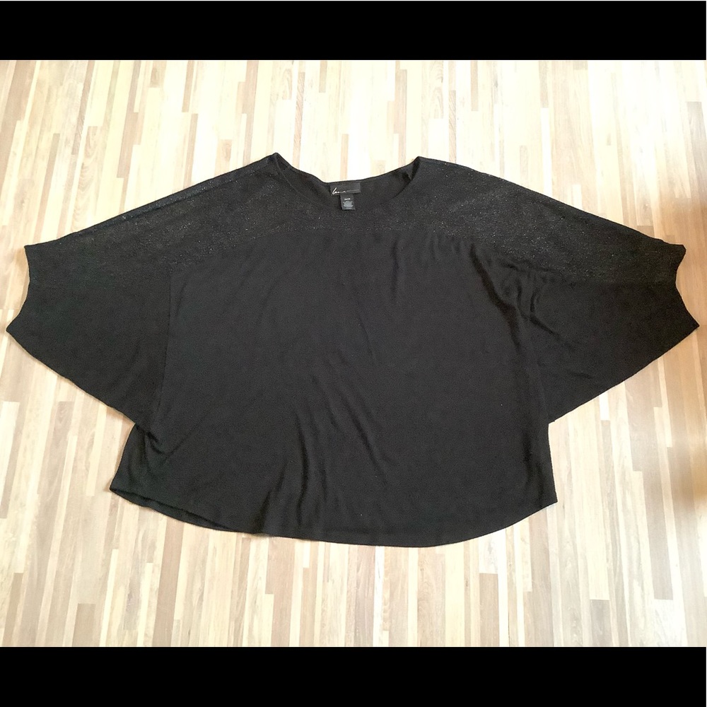 Lane Bryant Shirt Top Black With Sparkle 26/28